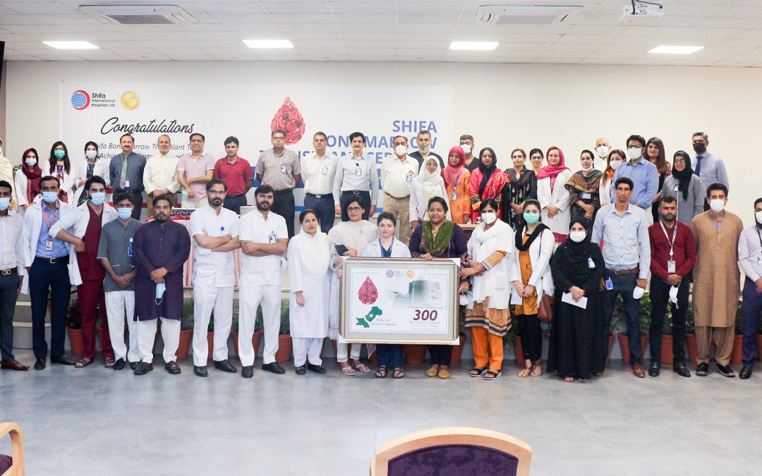 Shifa BMT Team Achieving Milestone of performing 300 Bone Marrow Transplants