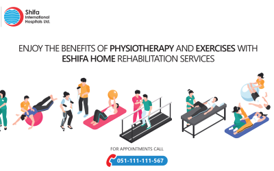 Enjoy the benefits of Physiotherapy and Exercises with eShifa Home Rehabilitation Services
